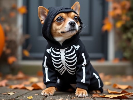 A skeleton dog Halloween costume is the perfect blend of spooky and cute!