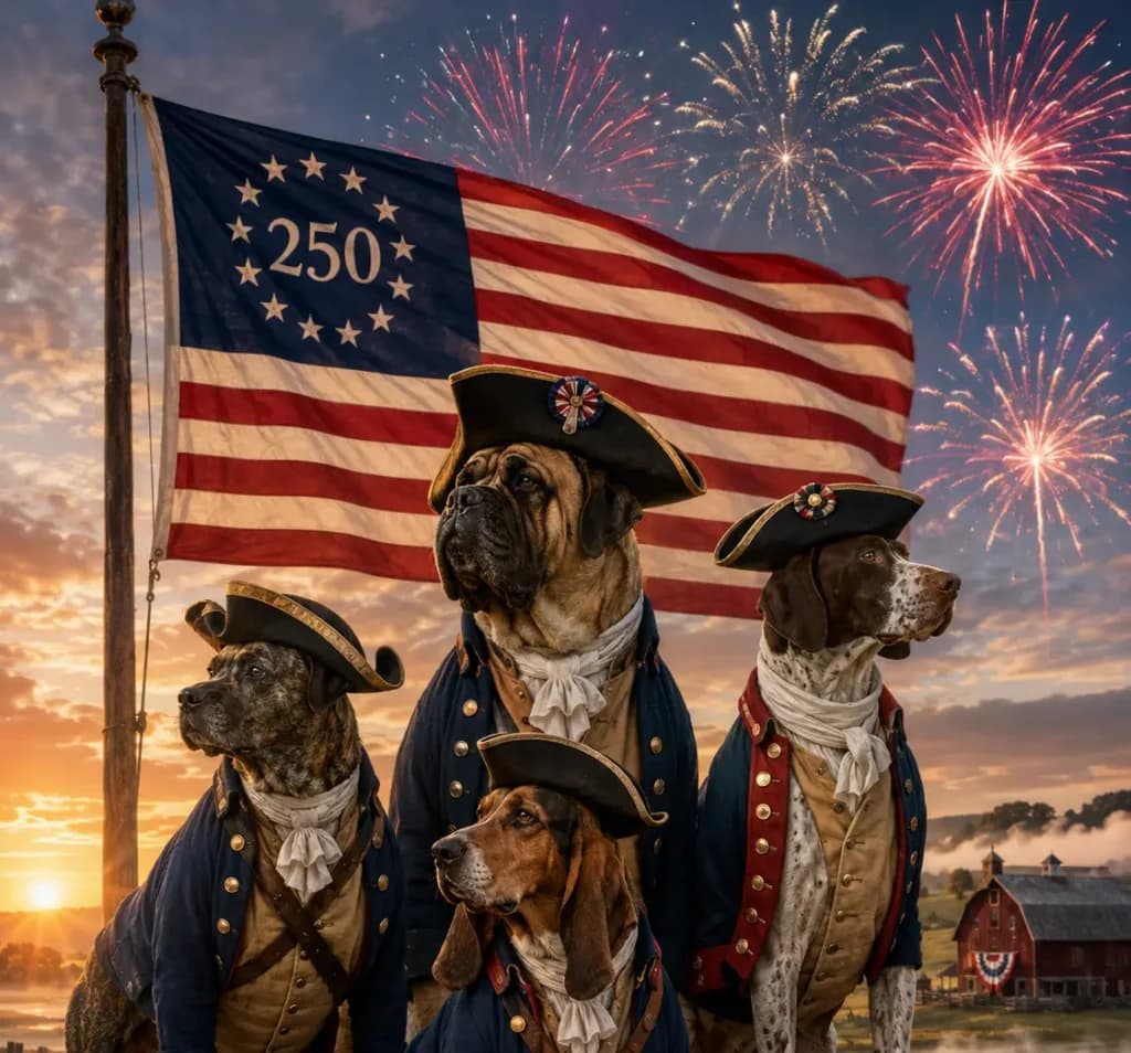 Paws of the Revolution: The Dogs of America’s 13 Colonies
