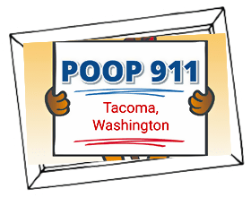Tacoma Washington POOP 911 Sign